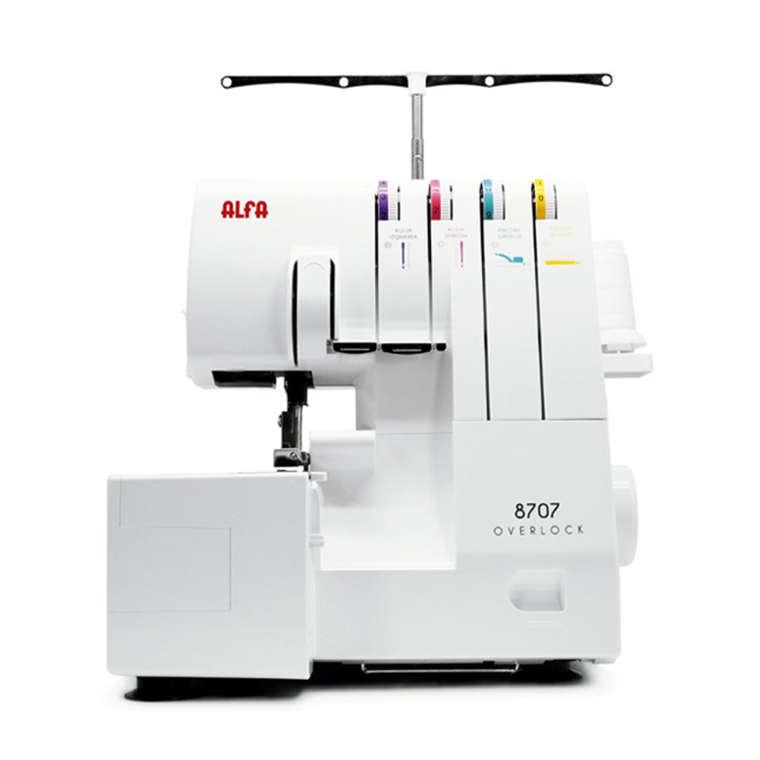Máquina de coser Alfa Style 40 blanca y violeta 220V – Koll Trade